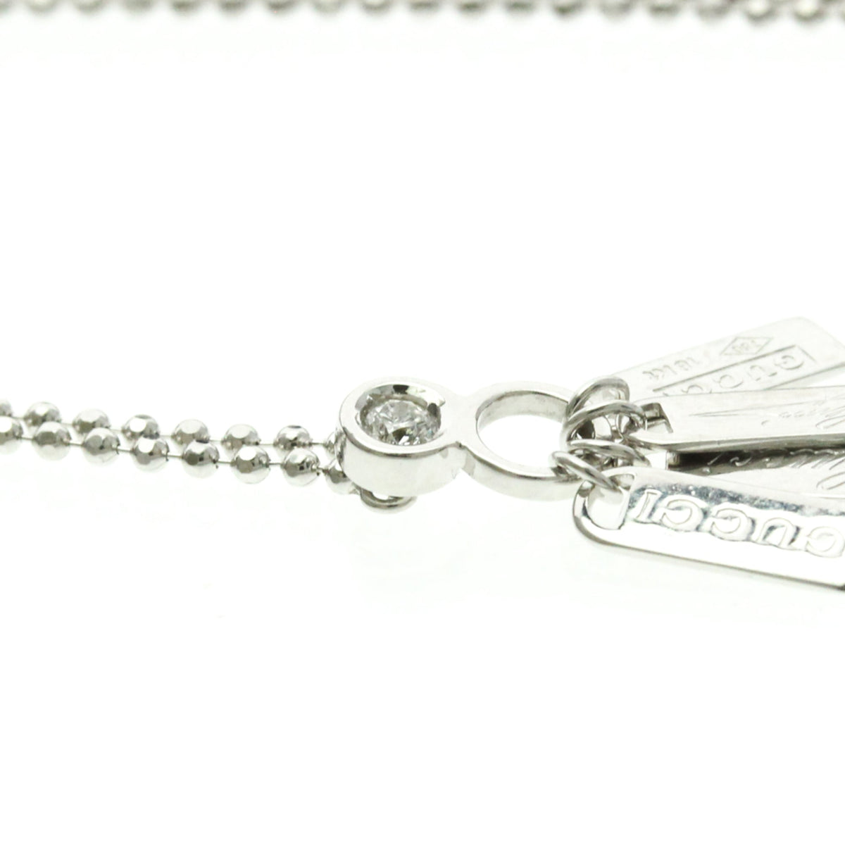 Gucci Diamond Tag · 18K White Gold