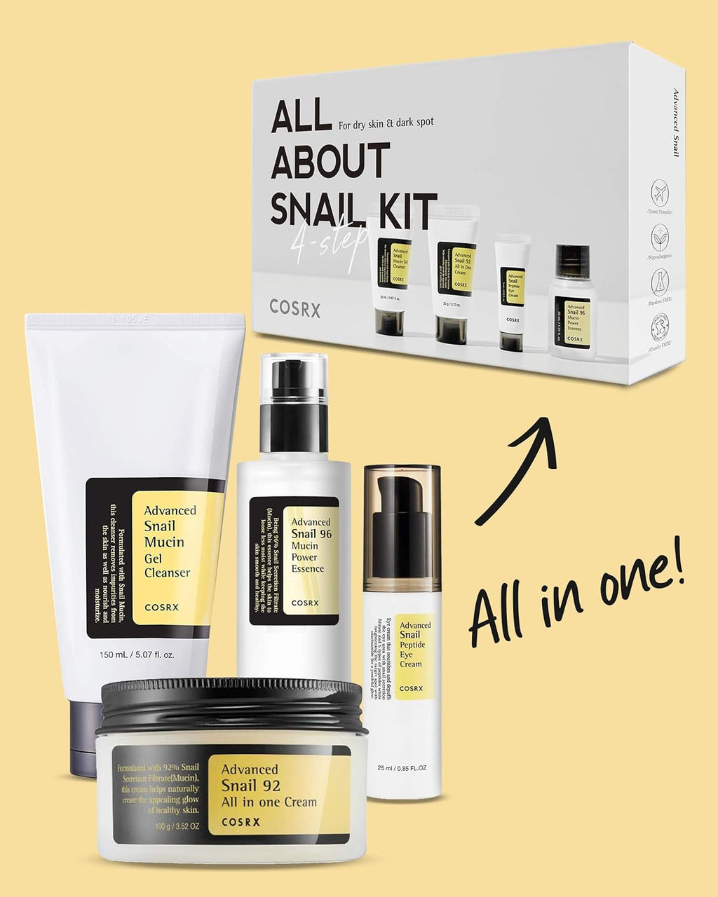 Cosrx All About Snail Kit 4-Step
