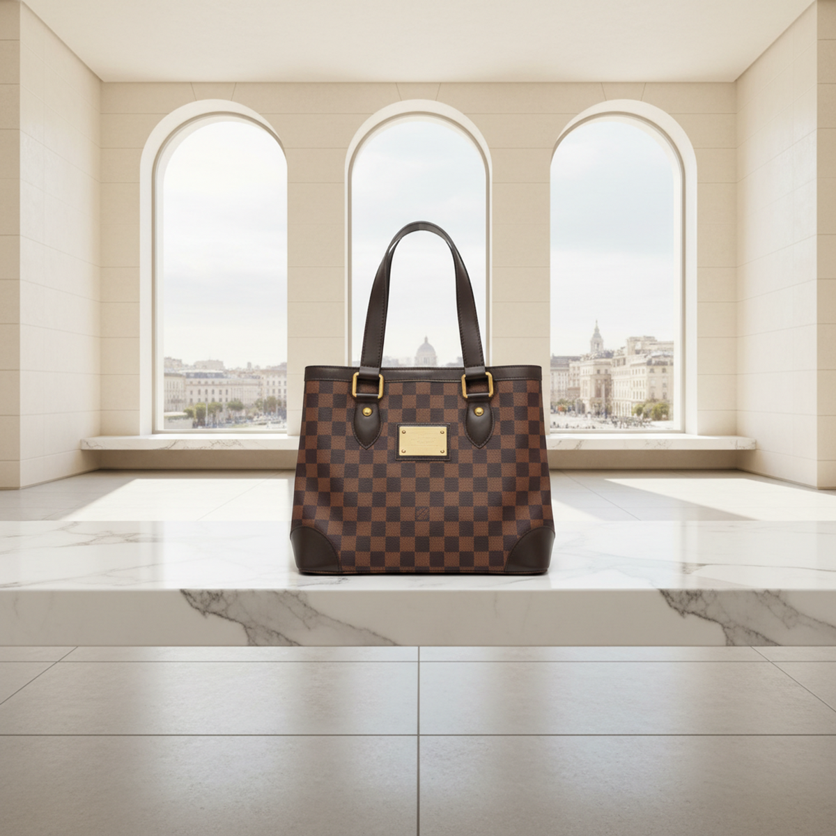 Louis Vuitton Hampstead PM · Damier Ebene