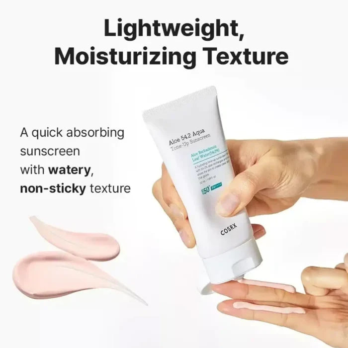Cosrx Aloe 54.2 Aqua Tone-Up Sunscreen SPF50+ PA++++
