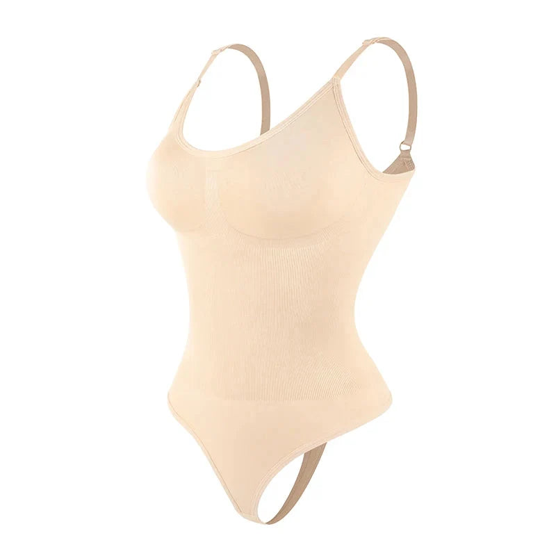 Smoothing Shapewear Bodysuit for Women Faja Full Body Shaper Thong Soft Body Shaping Sculpting Breast Slimming Underwear
