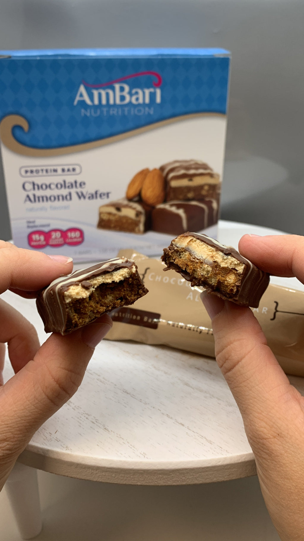 Chocolate Almond Wafer Bars