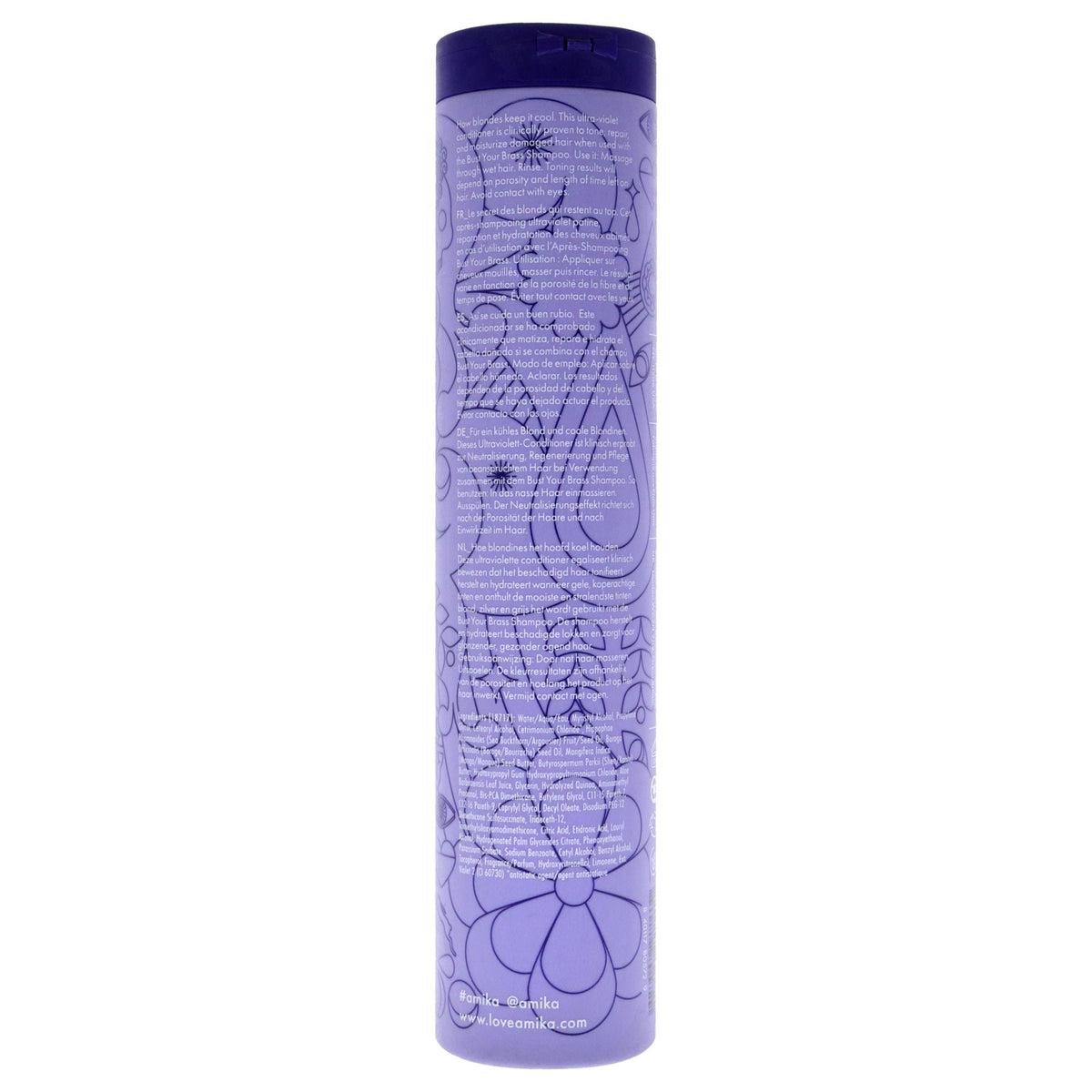 Bust Your Brass Cool Blonde Conditioner by Amika for Unisex - 9.2 oz Conditioner