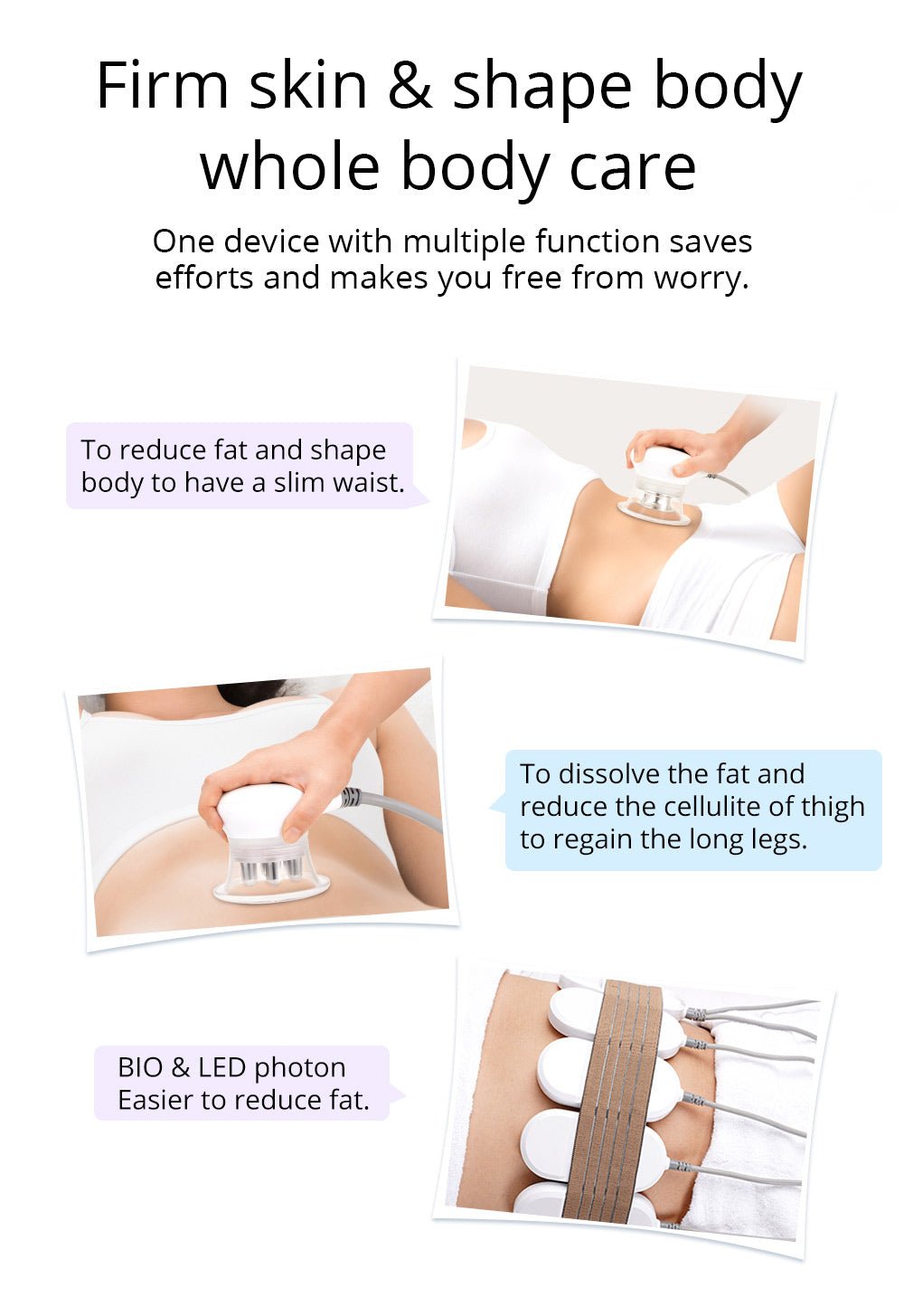 Shape Tactics Cavstorm 40K Cavitation 3.0 with Microcurrent RF System