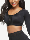 Post-Surgical 3-Row Hook Plus-Size Crop Shapewear